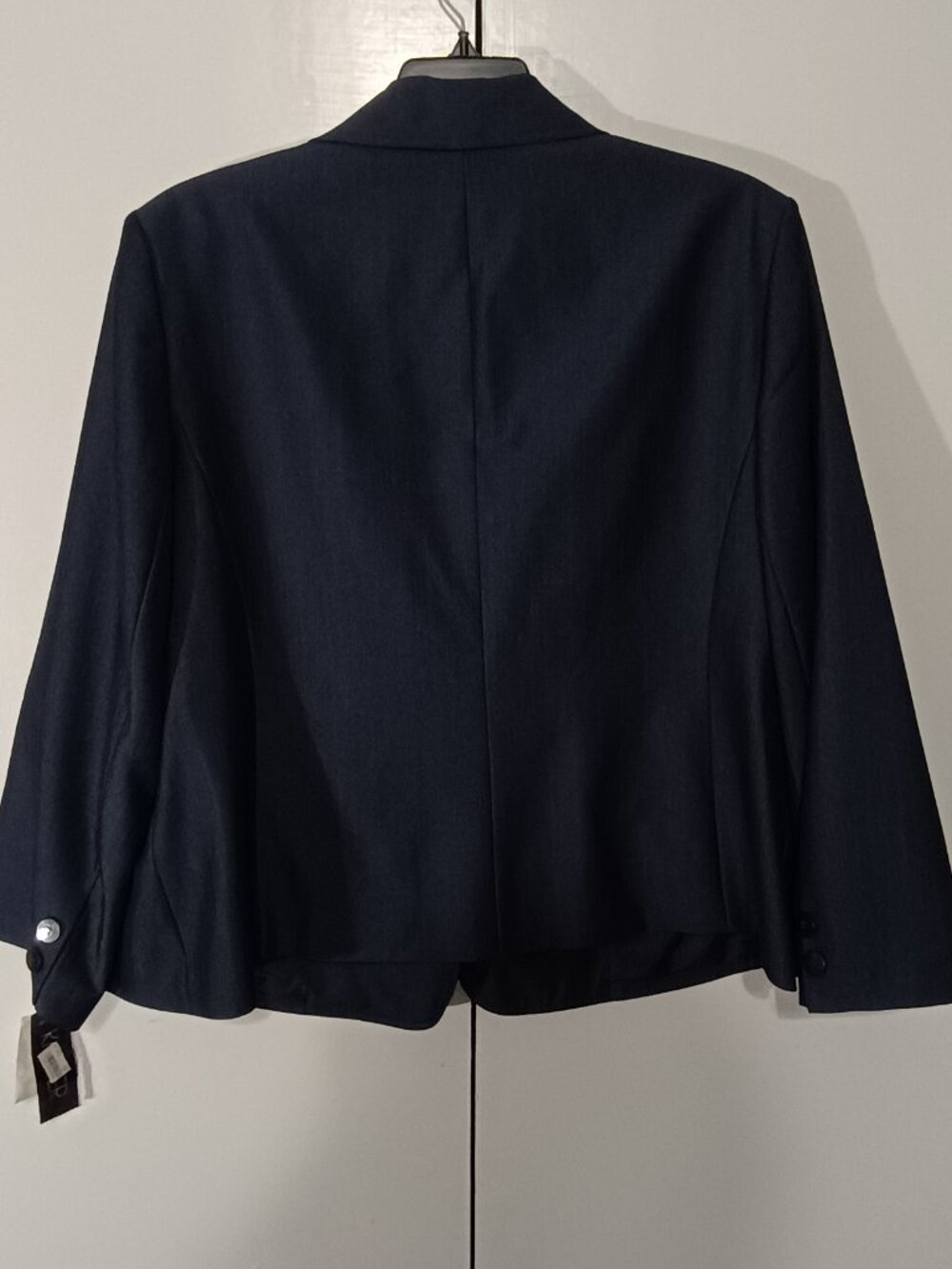 Kasper Woman 24W Navy Blue Two Button Tailored Blazer NWT Plus Size Career - Picture 3 of 11